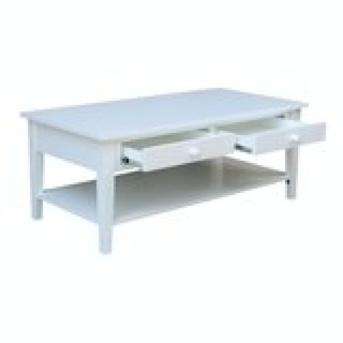 Destinations Collection - Spencer Coffee Table in Pure White - Image 8