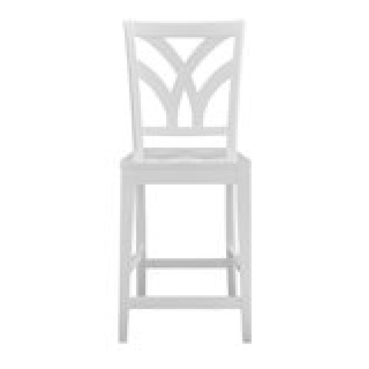 Hampton Collection - Palm Stool in Pure White - Image 7