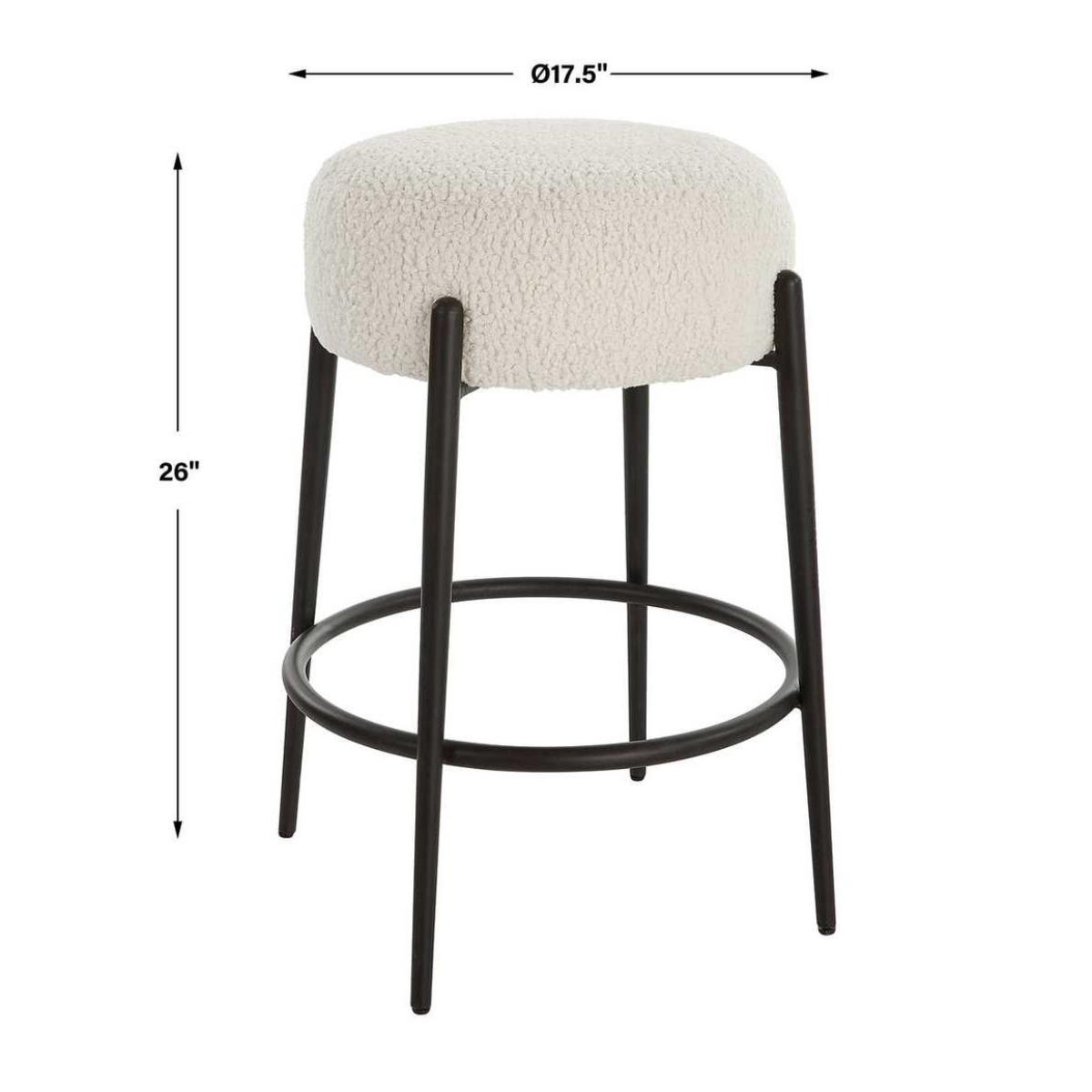 Arles Counter Stool, Black - Image 9