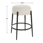 Arles Counter Stool, Black - Image 9