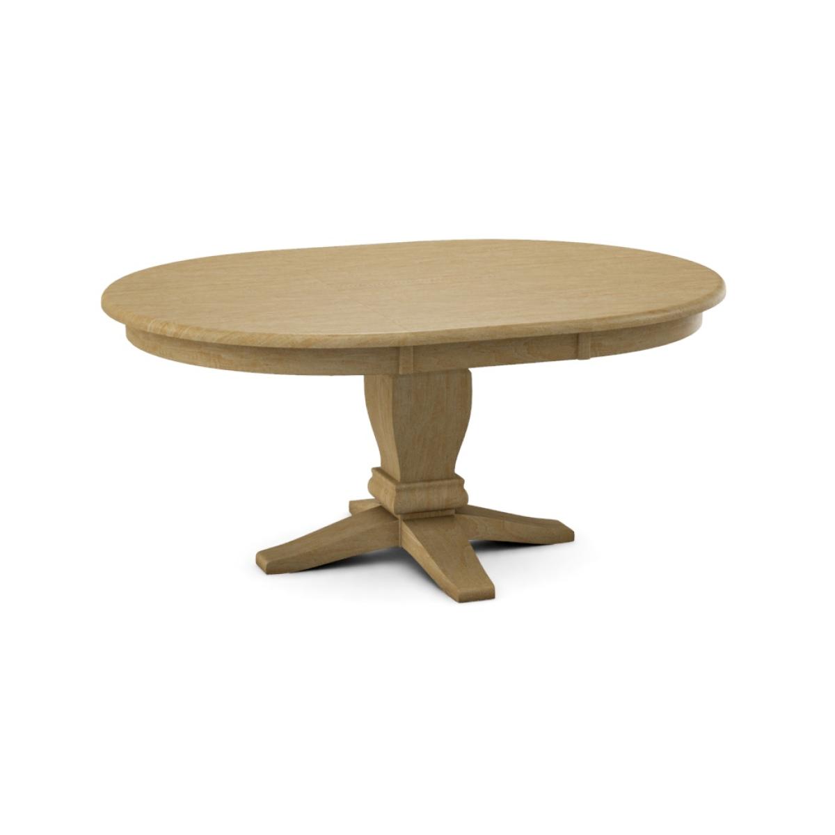 Build Your Own Pedestal Table w/ 48" x 66" Butterfly Leaf Extension Tabletop w/Half Bullnose Edge - Image 4