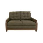 Wooden Frame, Upholstered Loveseat - Xel-Ha II - Image 3