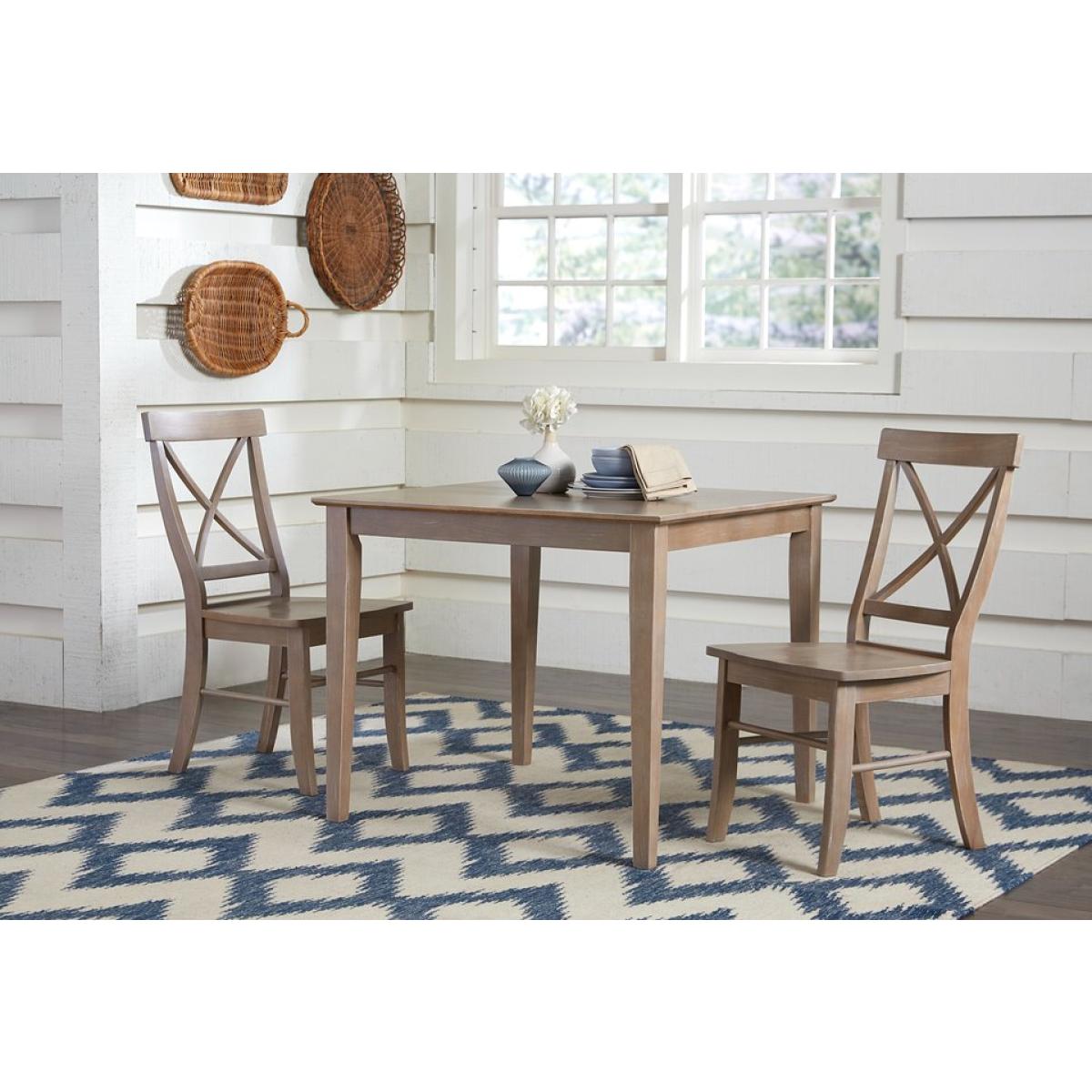 Dining Essentials - X-Back Chair in Taupe Gray - Image 3