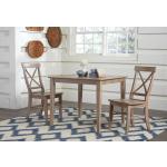 Dining Essentials - X-Back Chair in Taupe Gray - Image 3
