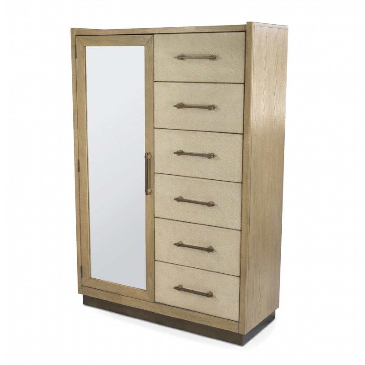 Rio Vista Woven Mirrored Door Chest - Image 2