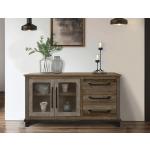 3 Drawer 2 Doors Buffet - Loft Brown - Image 3