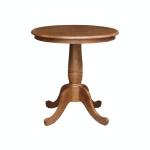 Dining Essentials - 36'' Round Tabe Top w/ 30''H Traditional Pedestal in Bourbon Oak - T42-30P