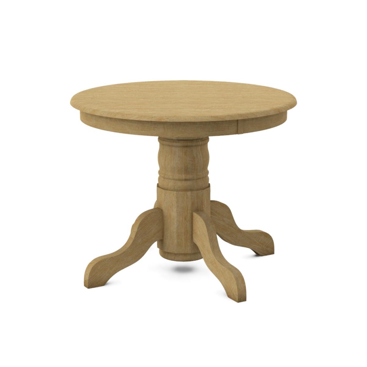 Build Your Own Pedestal Table w/ 30"H Turned Pedestal for Solid Tops - Image 2