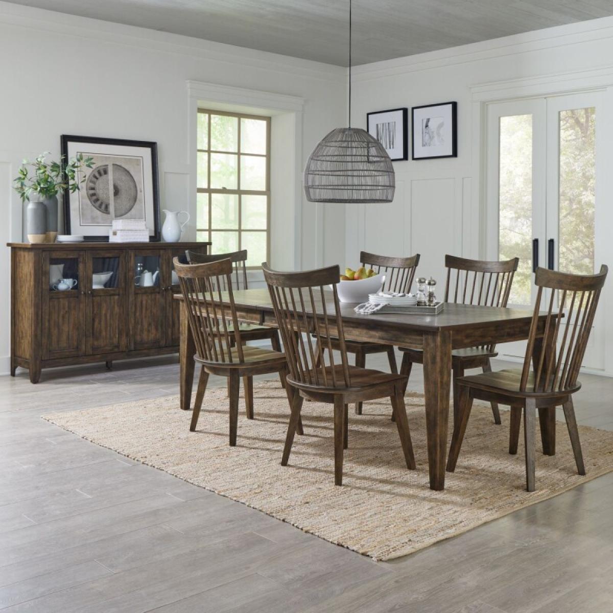 Midland Falls 7 Piece Rectangular Table Set - Image 2