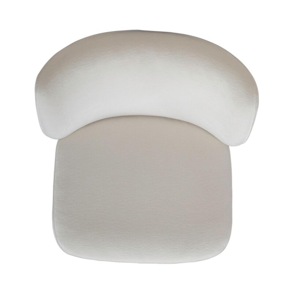 Accent Dining Chair w/ Casters - Ivory - Image 9