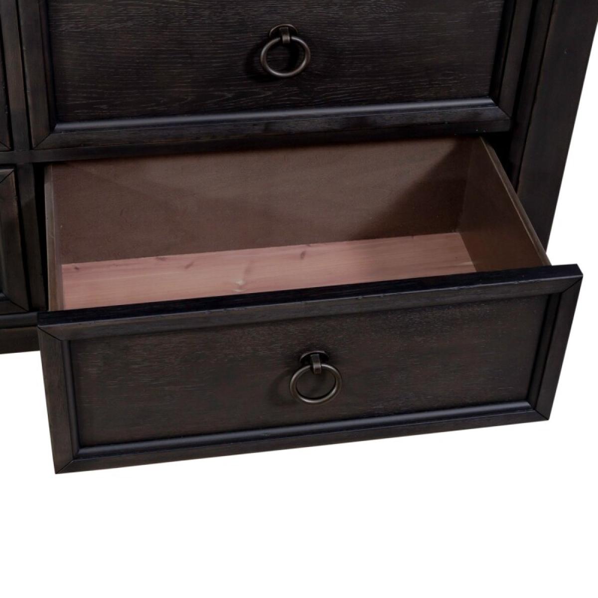 Americana Farmhouse 12 Drawer Chesser - Black - Image 14