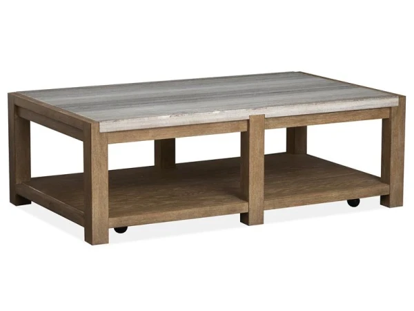 Plum T5768-43 Rectangular Cocktail Table w/Casters