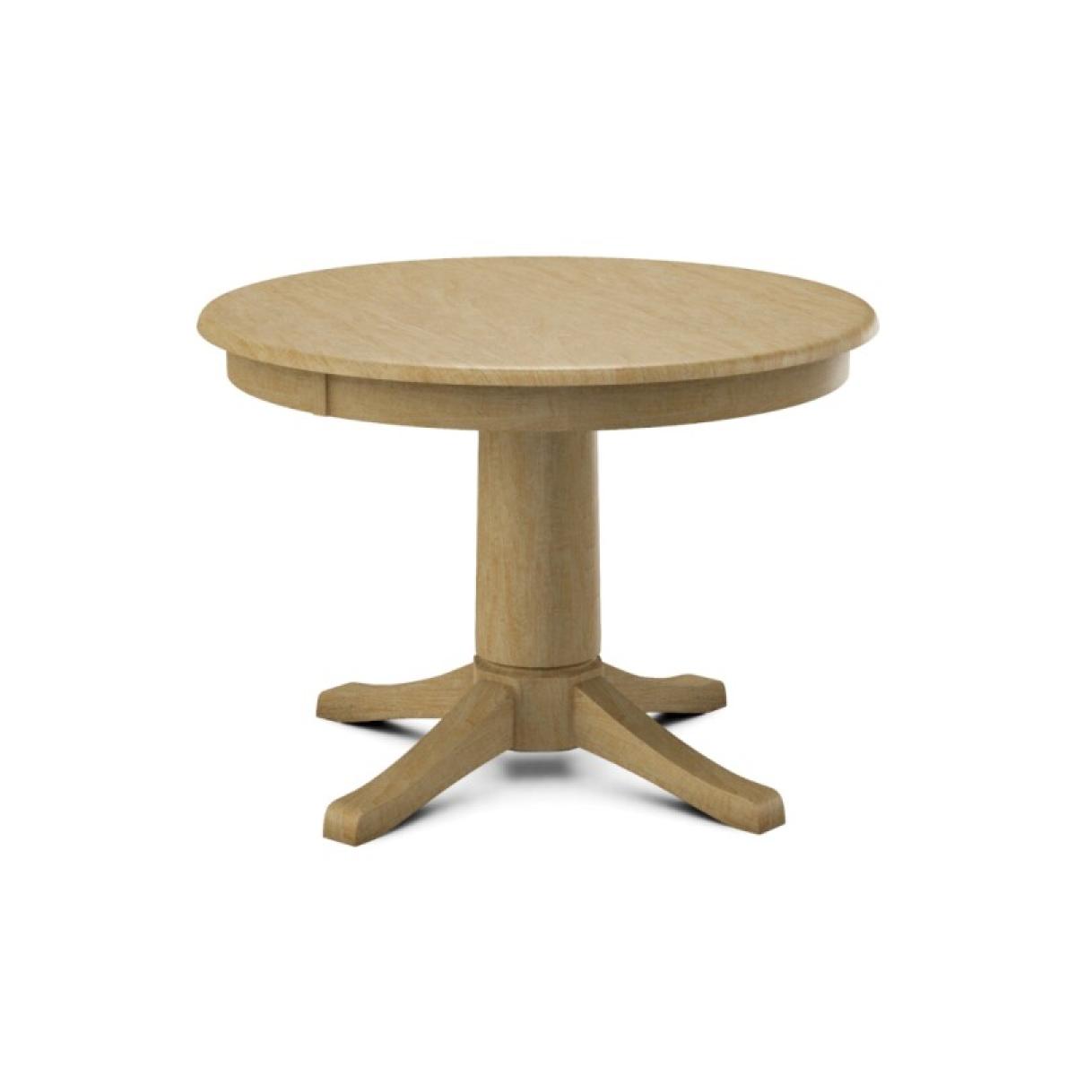 Build Your Own Pedestal Table w/ 42" Round Tabletop w/'Half Bullnose Edge - Image 9
