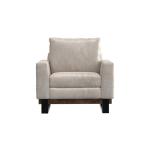 Metal & Wood Base, Armchair - Blackburn - Image 3