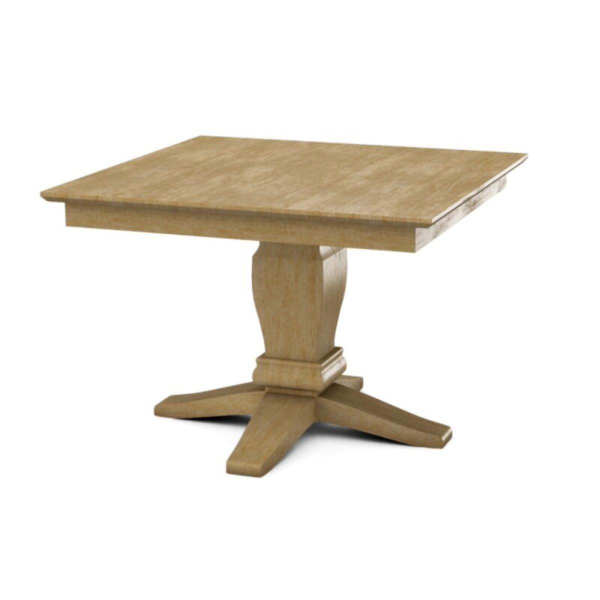 Build Your Own Pedestal Table w/42" Square Top w. Reverse Bevel Edge - Image 16