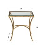 Alayna End Table, Gold - Image 6