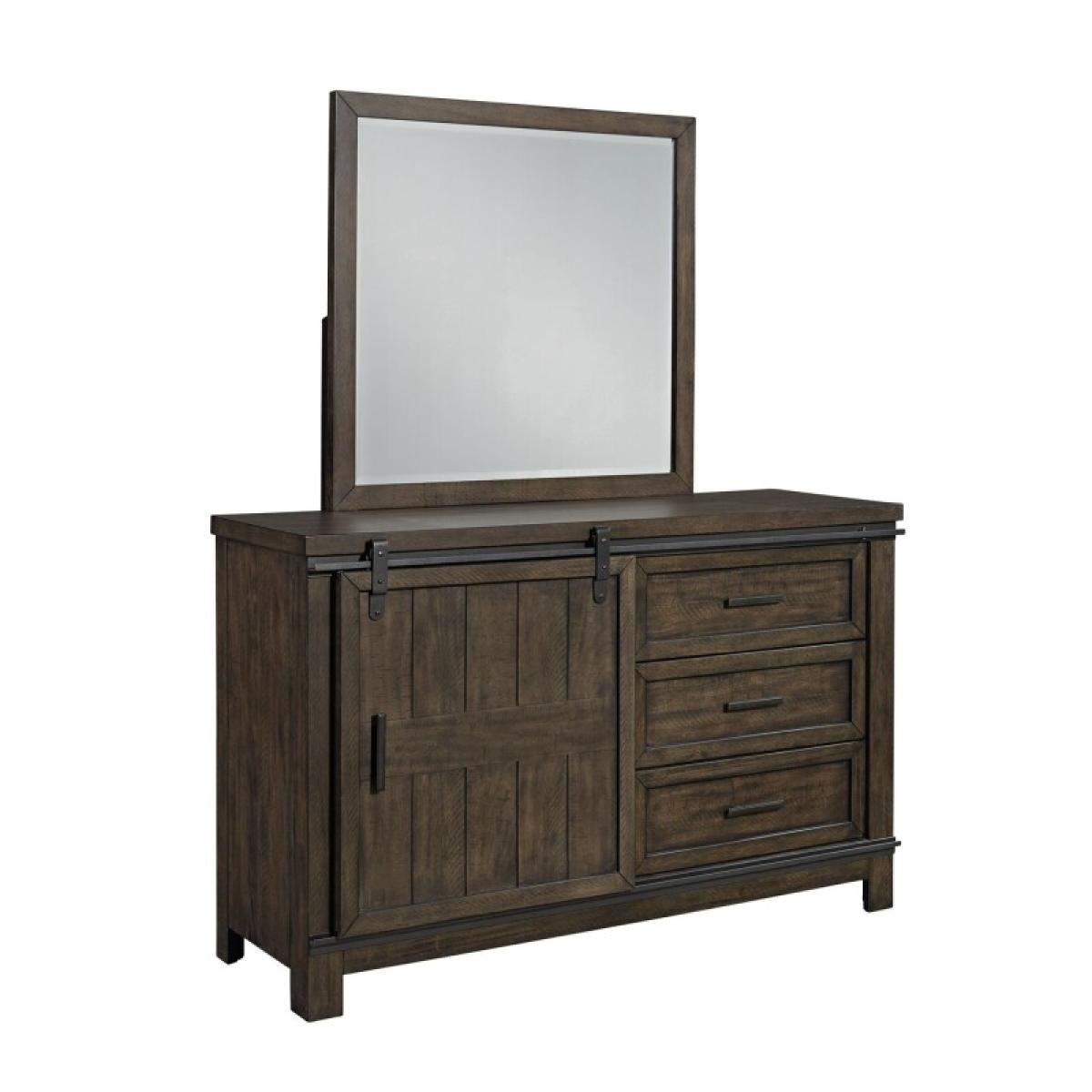 Full Panel Bed, Dresser & Mirror - Image 4
