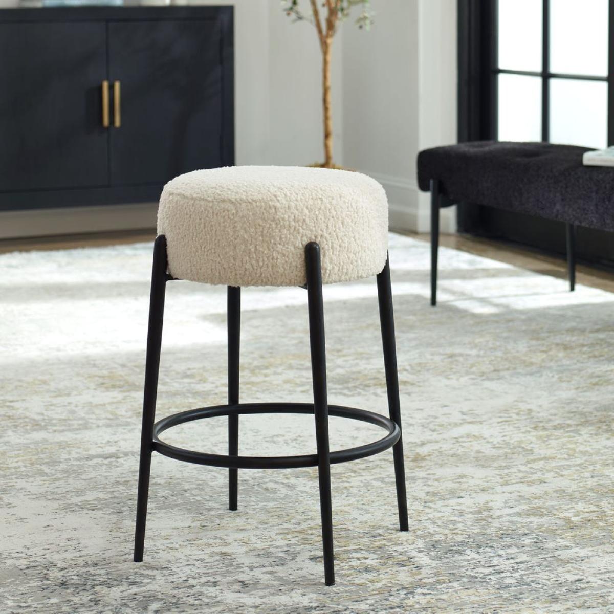 Arles Counter Stool, Black - Image 4