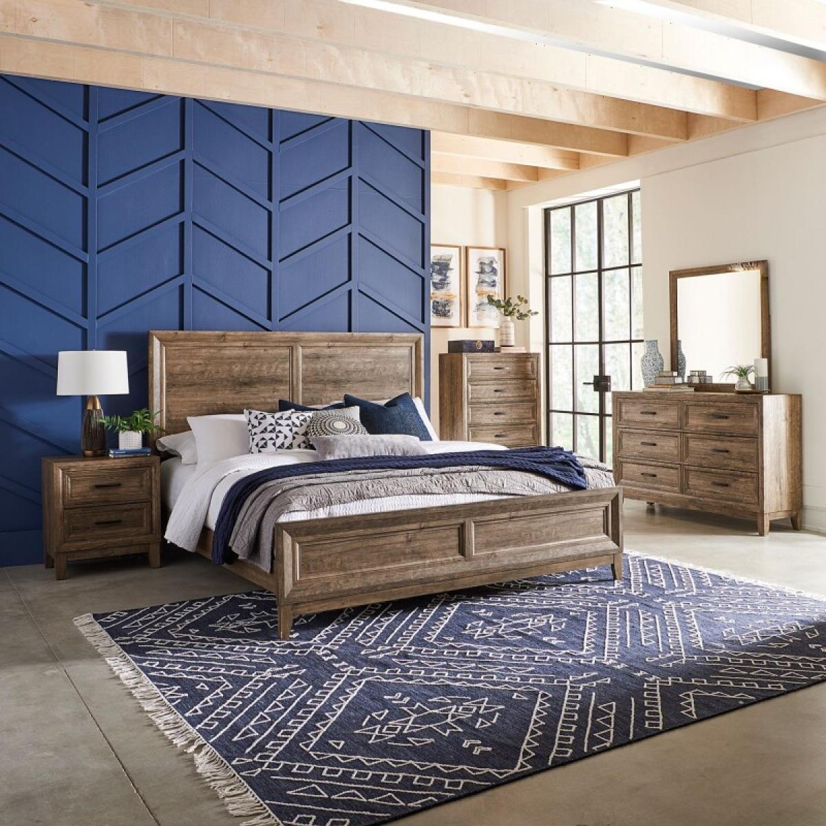 Queen Panel Bed, Dresser & Mirror, Chest, Night Stand - Image 2