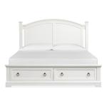 Kingston B6407-55SF Wood Queen Panel Bed Storage Footboard KD