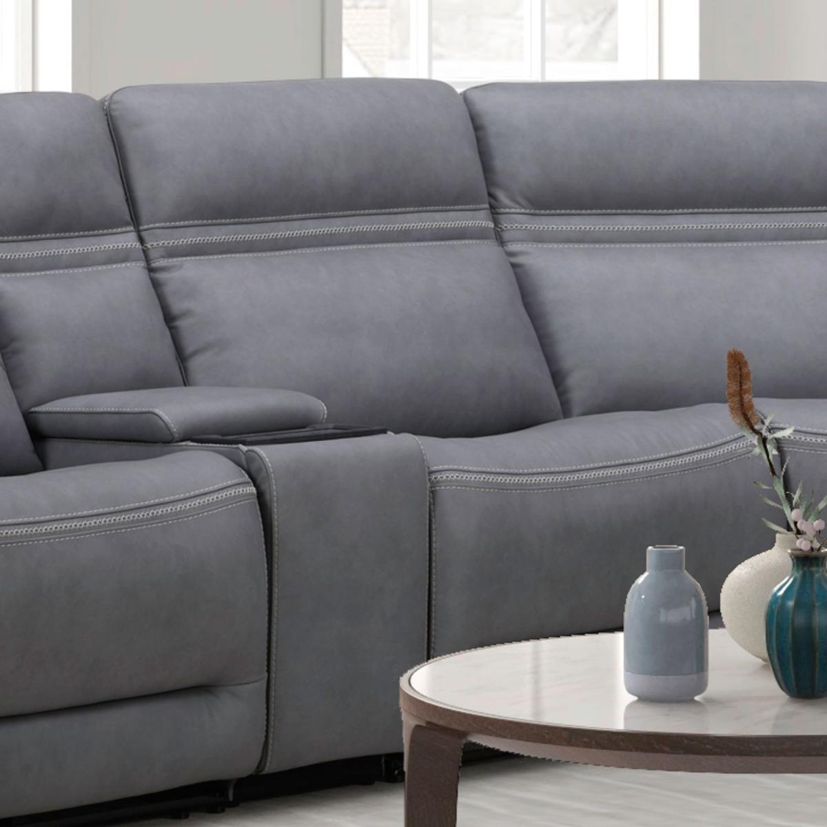 Armless Recliner P3 & ZG - Blue Gray - Image 2