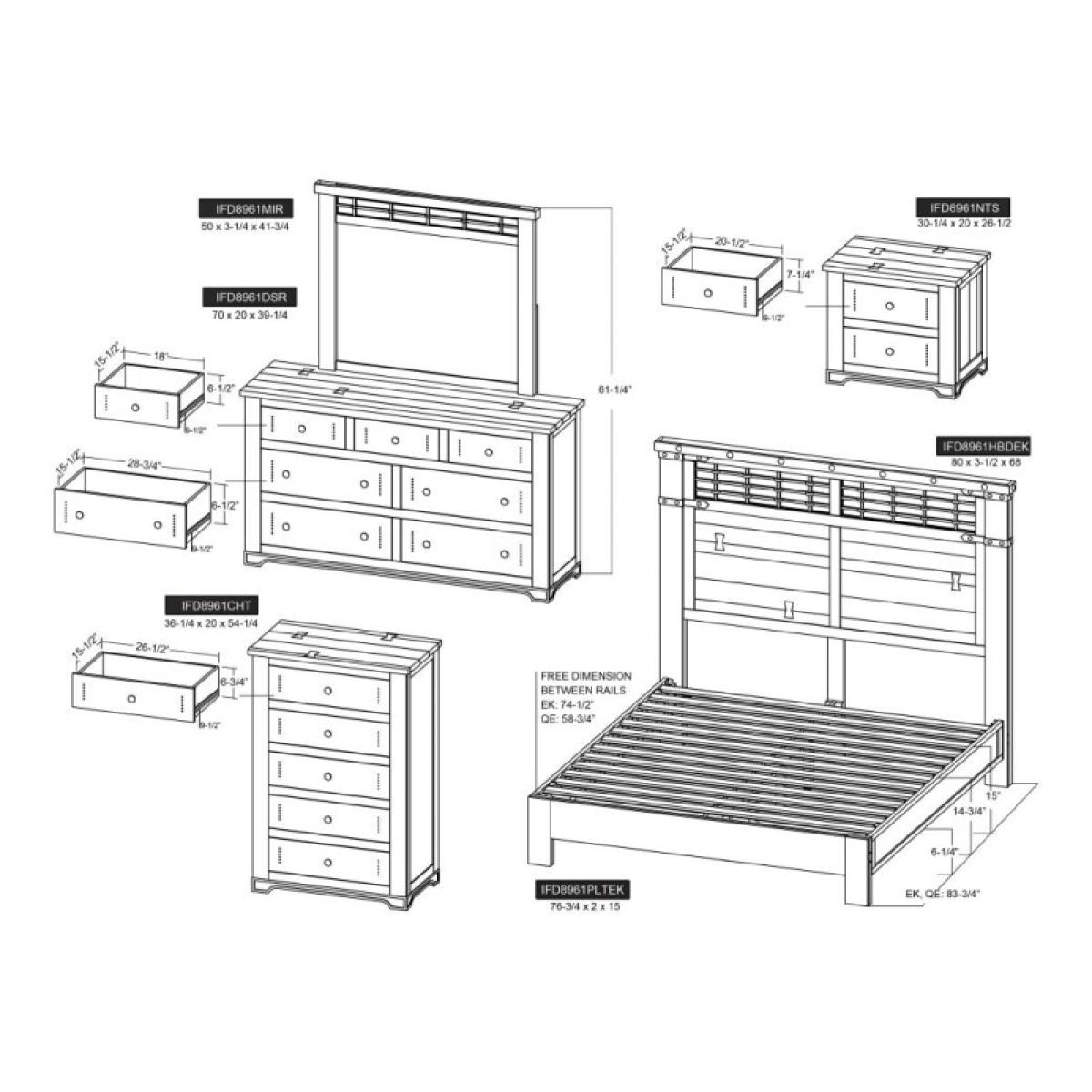 2 Drawer, Nightstand - Parota III - Image 8