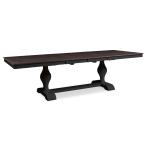 Cosmopolitan Collection - Dbl Leaf Tabletop w/ Grandeur Base in Coal and Black - T46-4210XB