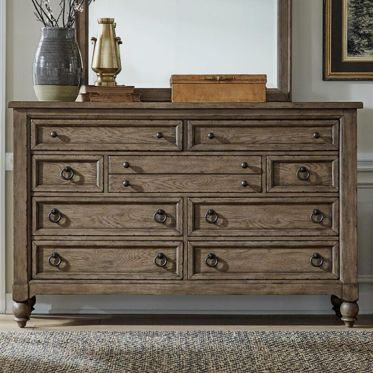 Americana Farmhouse 9 Drawer Dresser - Image 2
