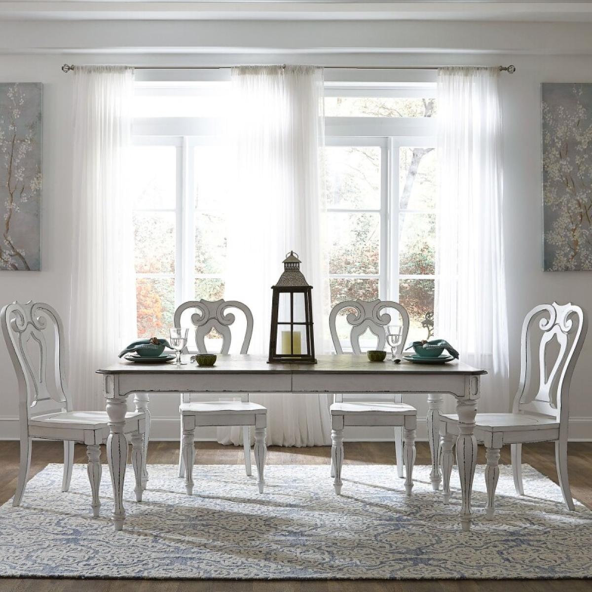 Magnolia Manor Opt 5 Piece Leg Table Set - Image 2