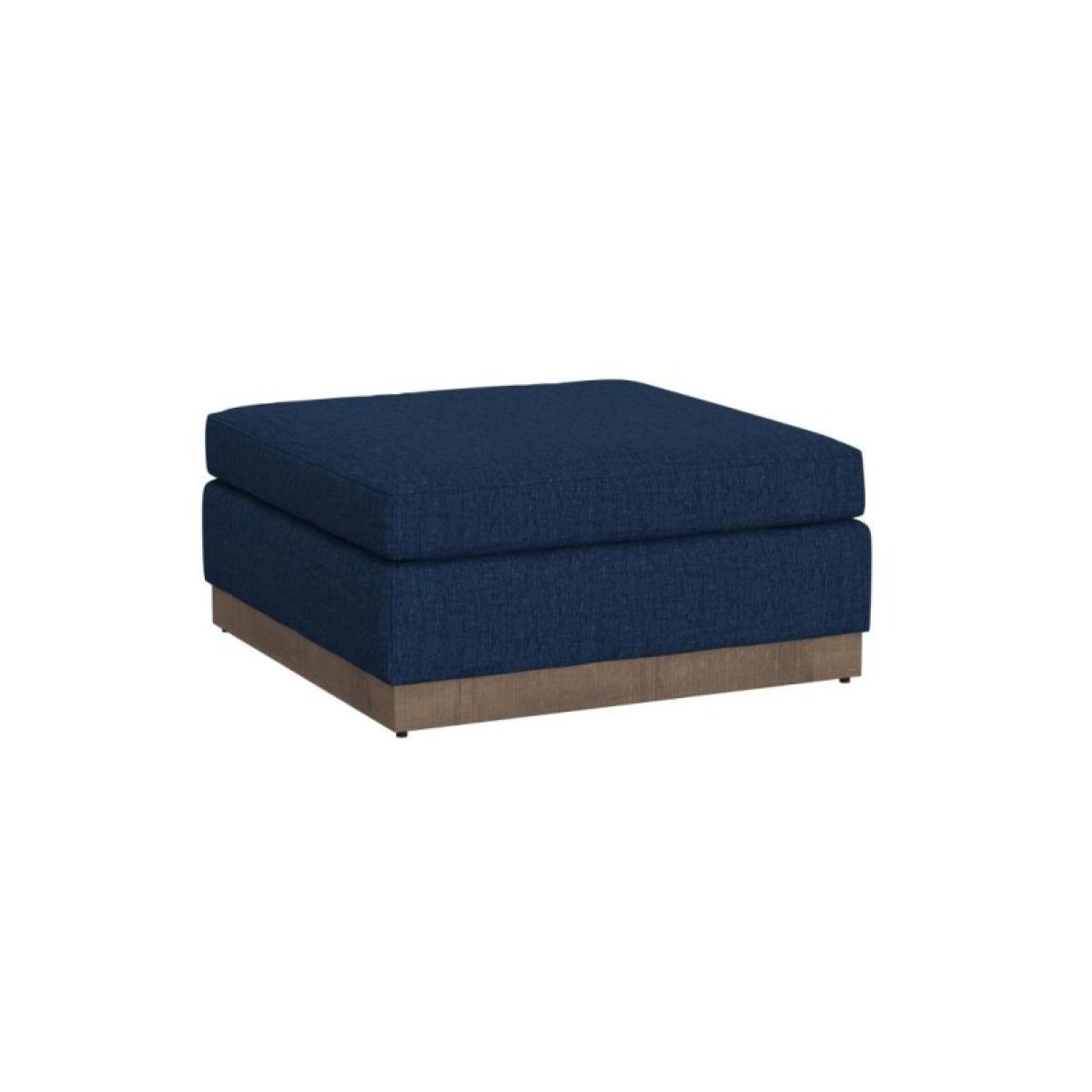 58541ab922d9254b49f90af9ba71395a Wooden Frame & Base, Upholstered Square Ottoman - Georgia - Image 1