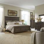 King California Panel Bed, Dresser & Mirror, Chest