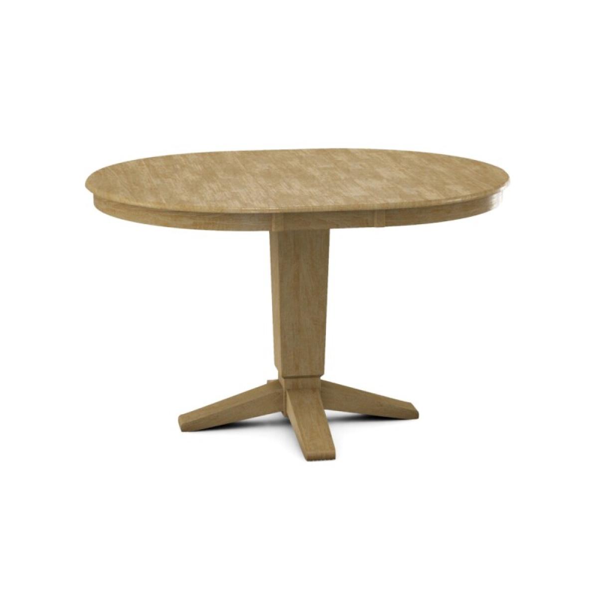 Build Your Own Pedestal Table w/ 42" x 54" Round Extension Tabletop - Image 4