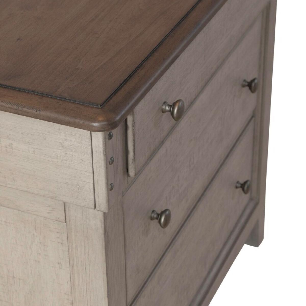 Ivy Hollow 3 Drawer Bedside Chest w/ Charging Station - Image 9
