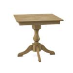 Build Your Own Pedestal Table w/ 36" Square Tabletop w/ Reverse Bevel Edge - Image 4