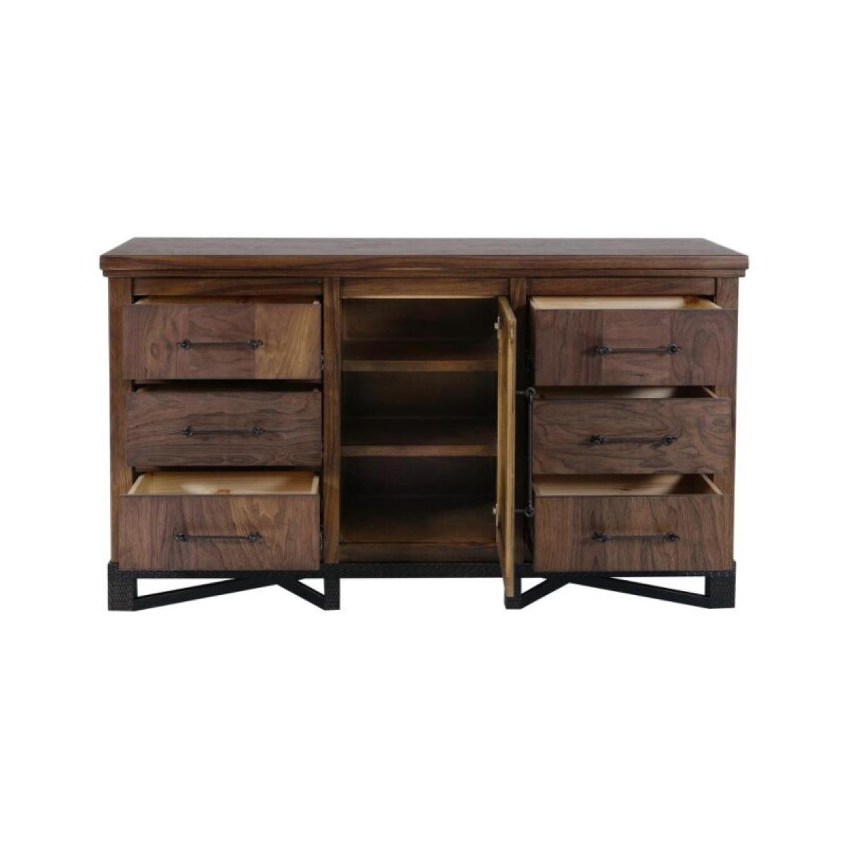 6 Drawer, 1 Door Dresser - Walnut - Image 4
