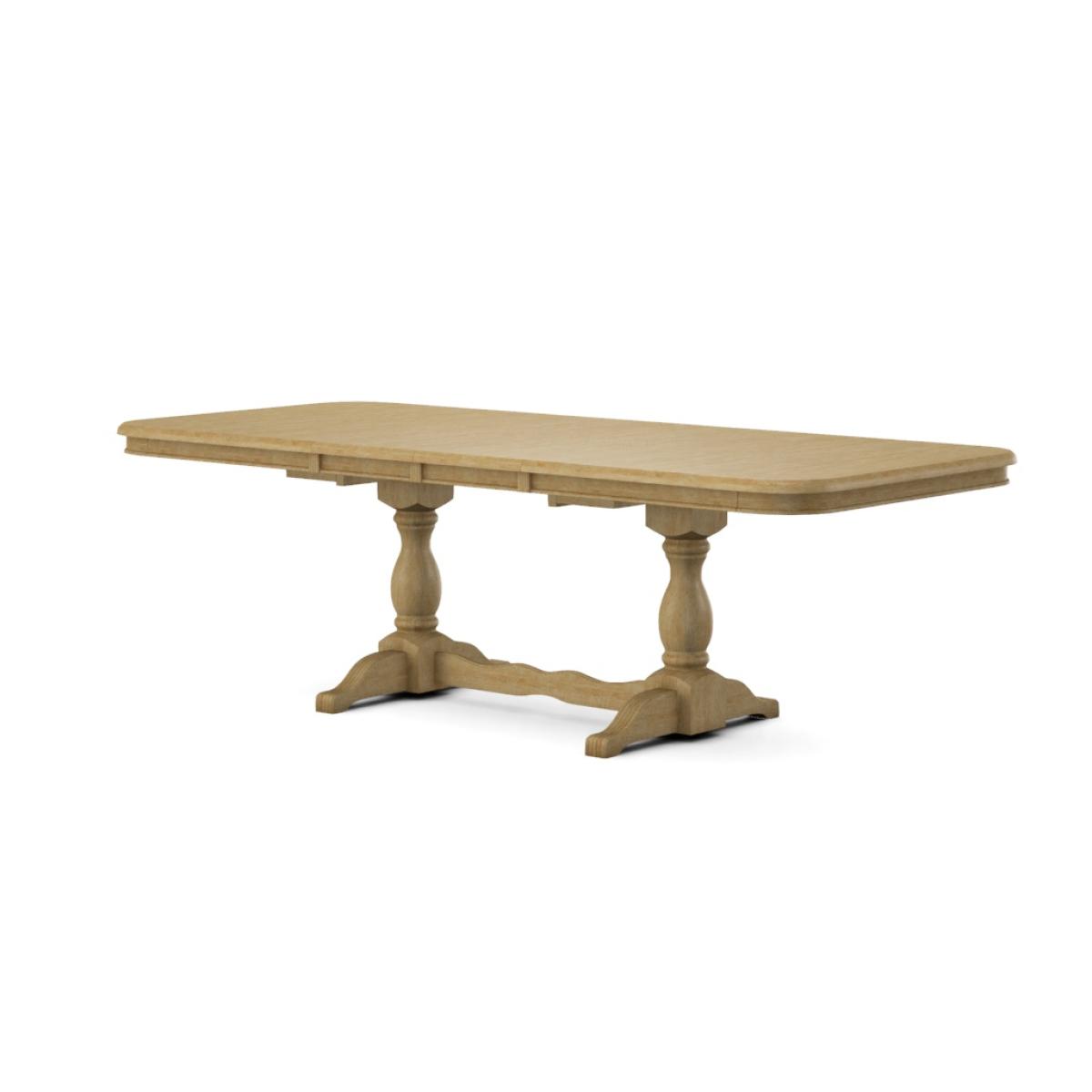 Double Butterfly Leaf Table Top w/ Double Pedestal Base - T-4268XBT - Image 9
