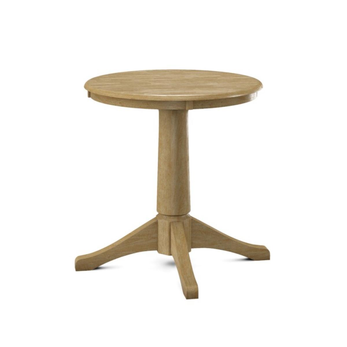 Build Your Own Pedestal Table w/30"H Small Transitional Pedestal - Image 13