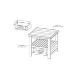 1 Drawer, End Table - Dutton - Image 7