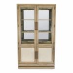 Rio Vista Bunching Curio w/ Reversible Panels and Cabinets - Muted Earth Tones Clay Finish - Image 4