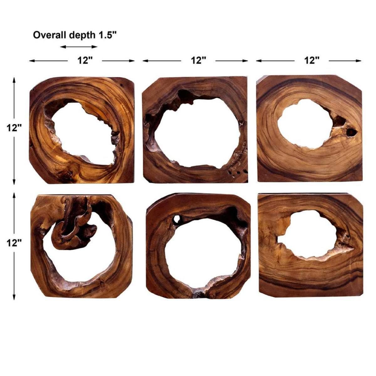 Adlai Wood Wall Decor, S/6 - Image 7