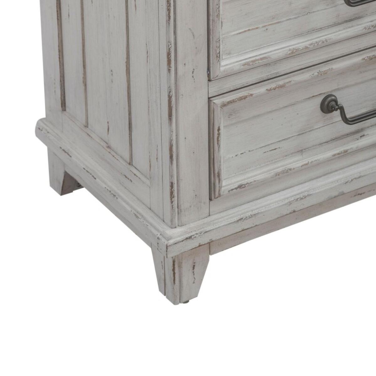 River Place 3 Drawer Nightstand w/ Charging Station - Image 14