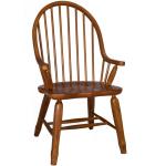 Treasures Bow Back Arm Chair - Oak - Image 3