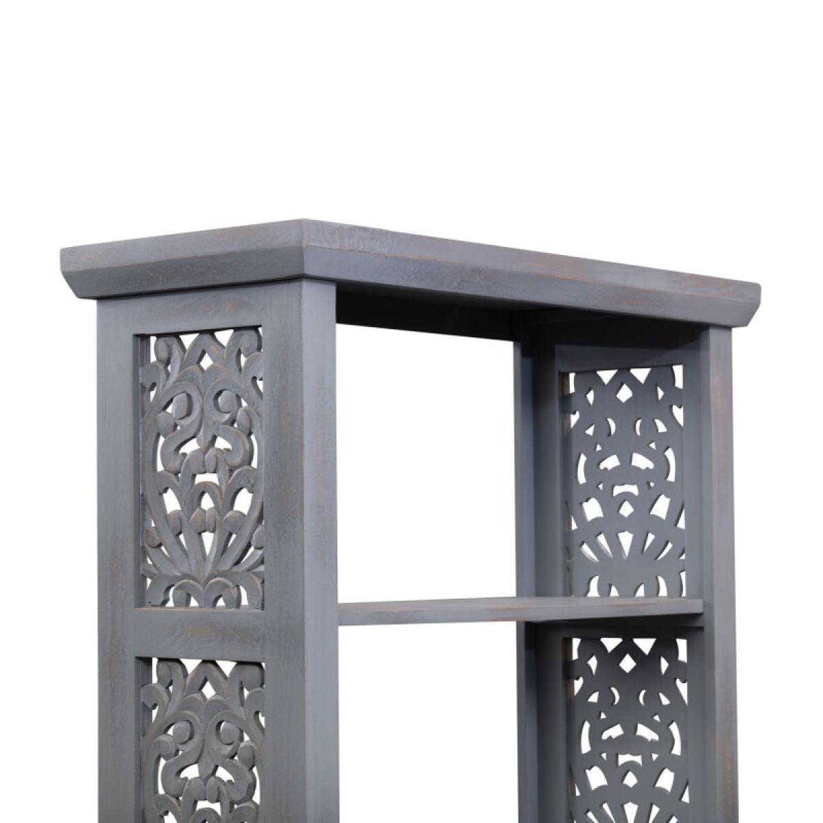 Trellis Lane Accent Bookcase- Grey - Image 6