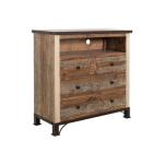 4 Drawer Media Chest - Antique - Image 3