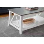 Home Accents - Surrey Coffee Table in Heather Gray and White - Image 6