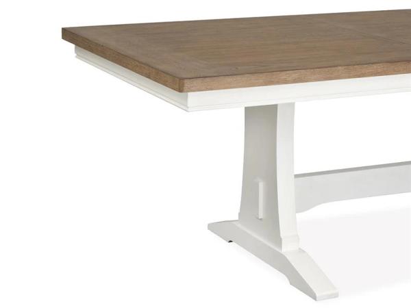 Kingston D6407-21 Trestle Dining Table - Image 4