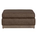 Wooden Frame & Base, Upholstered Square Ottoman - Georgia - Image 3