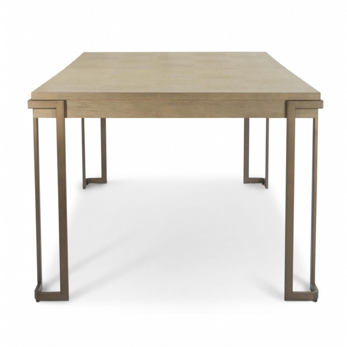 Rio Vista Rectangular Dining Table - Muted Earth Tones Clay Finish - Image 4