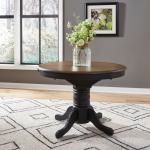Carolina Crossing Pedestal Table Set- Black - Image 3