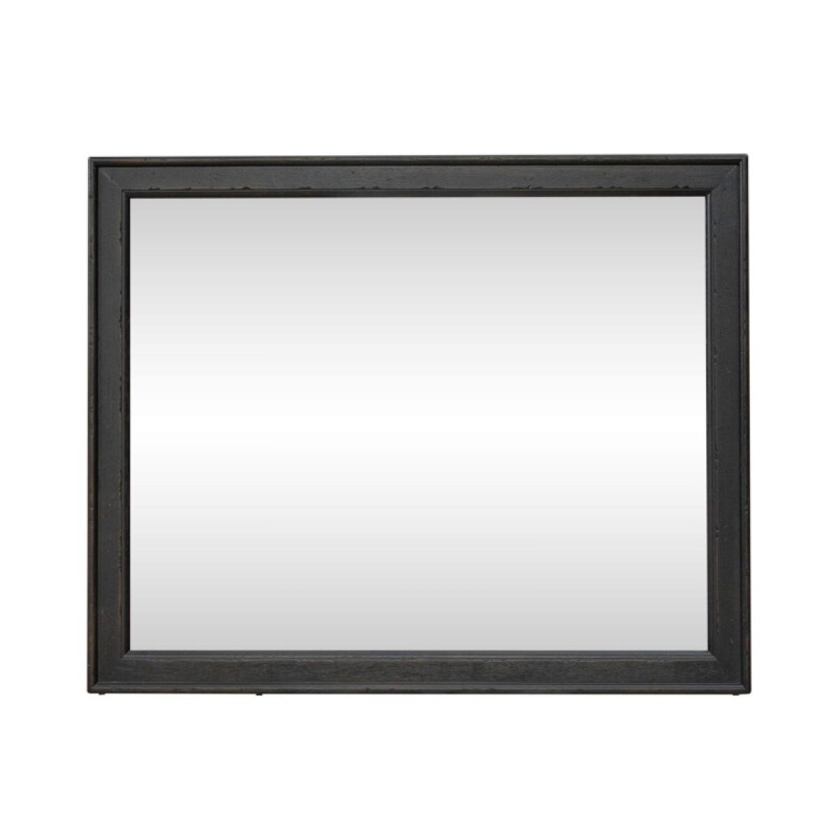 Americana Farmhouse Landscape Mirror - Black - Image 4